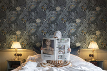 R17462 Furada Teal Oddity Wallpaper by Rebel Walls