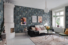 R17462 Furada Teal Oddity Wallpaper by Rebel Walls
