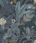 Furada Teal Oddity Wallpaper by Rebel Walls