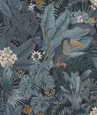 R17462 Furada Teal Oddity Wallpaper by Rebel Walls