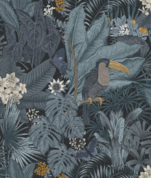 R17462 Furada Teal Oddity Wallpaper by Rebel Walls