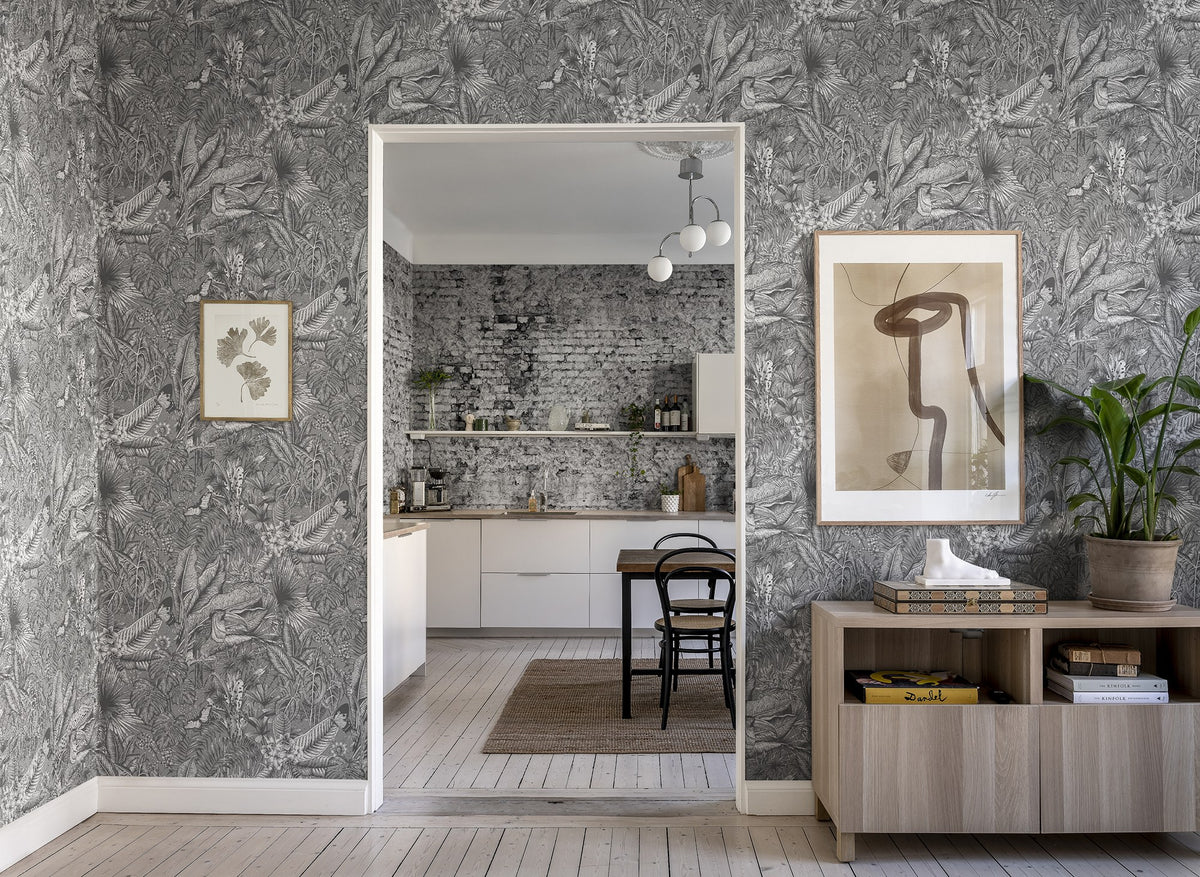 R17464 Furada Graphite Oddity Wallpaper by Rebel Walls