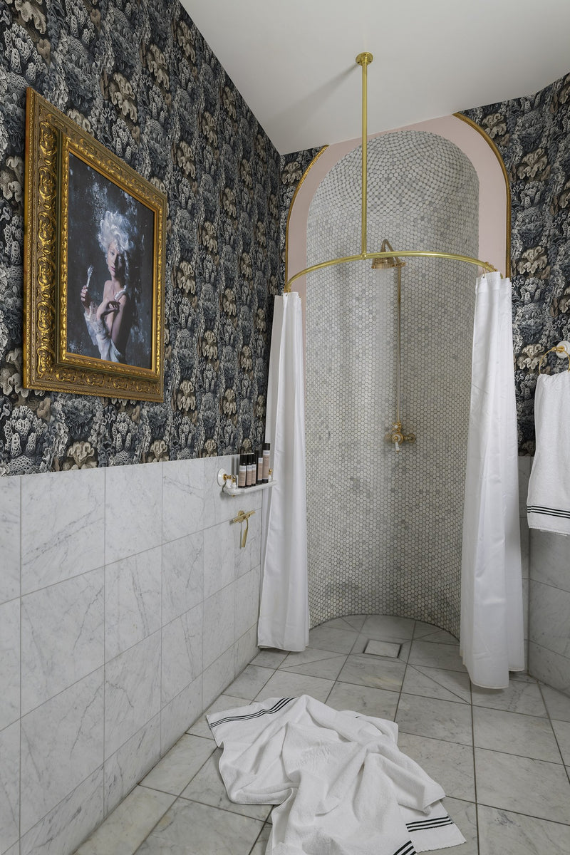 R17483 Aquila Teal Oddity Wallpaper by Rebel Walls