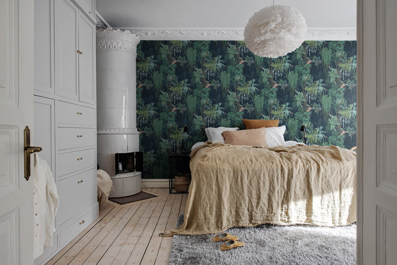 R17491 Madagascar Teal Oddity Wallpaper by Rebel Walls