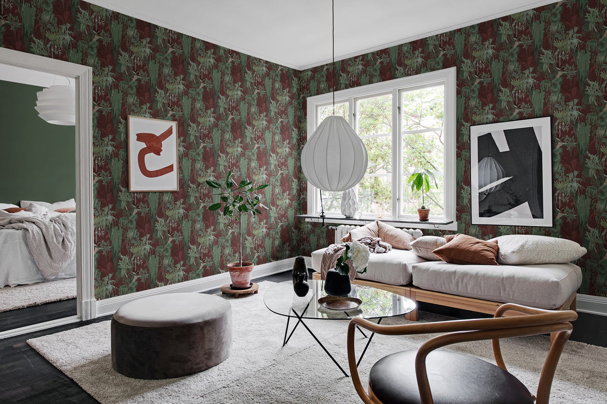 R17493 Madagascar Rust Oddity Wallpaper by Rebel Walls