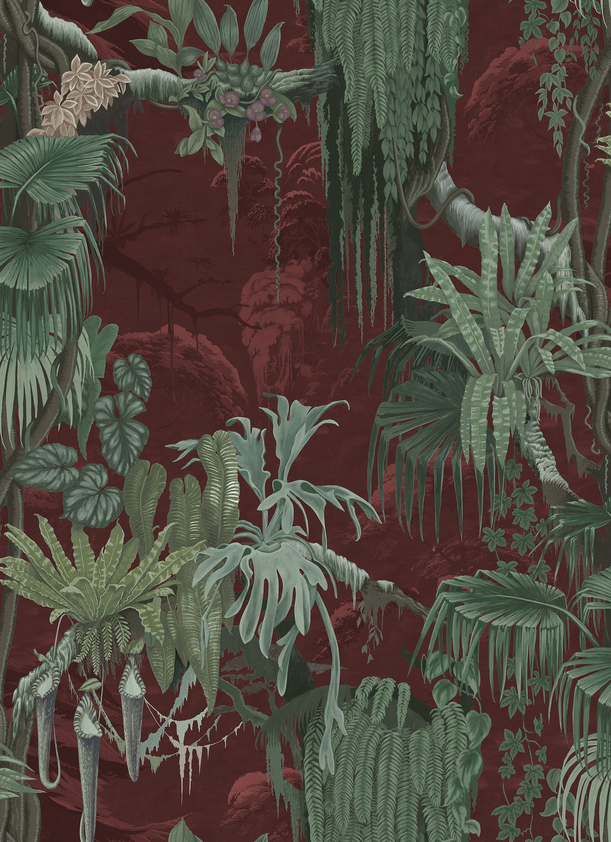 R17493 Madagascar Rust Oddity Wallpaper by Rebel Walls