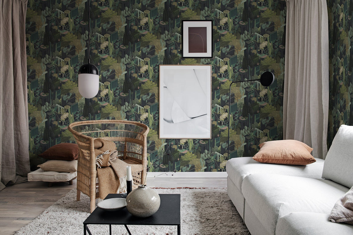 R17511 Toledo Juniper Oddity Wallpaper by Rebel Walls
