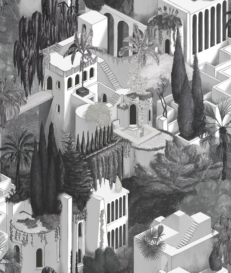 R17514 Toledo Graphite Oddity Wallpaper by Rebel Walls