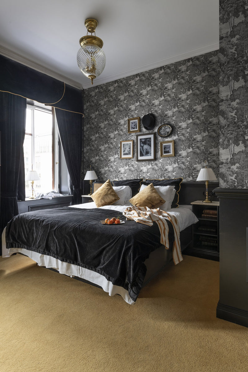R17531 Saint Sebastian Graphite Oddity Wallpaper by Rebel Walls