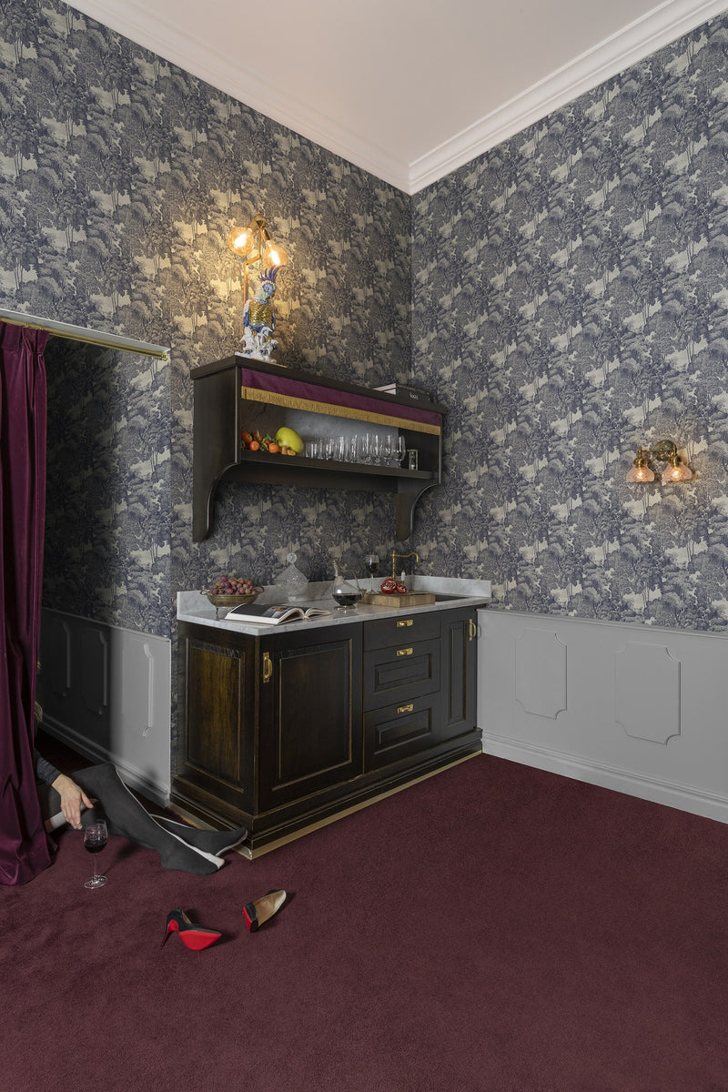 R17532 Saint Sebastian Slate Oddity Wallpaper by Rebel Walls