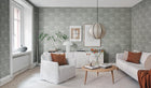 R17534 Saint Sebastian Pistachio Oddity Wallpaper by Rebel Walls