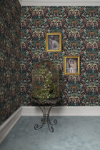 R17541 Arlon Teal Oddity Wallpaper by Rebel Walls