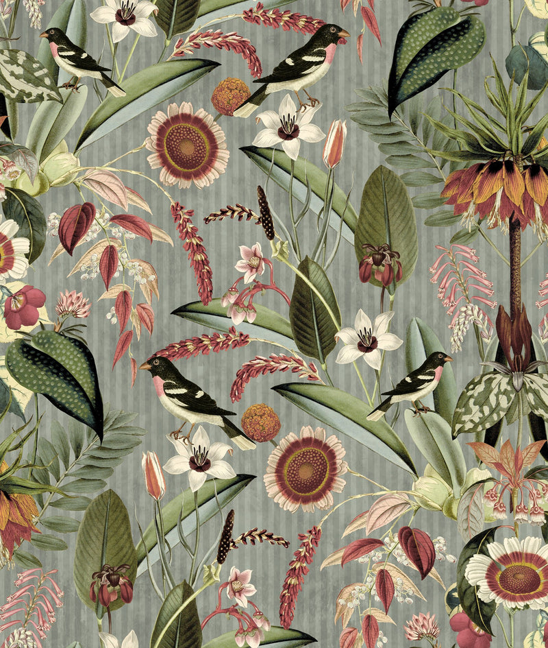 R17542 Arlon Green Oddity Wallpaper by Rebel Walls