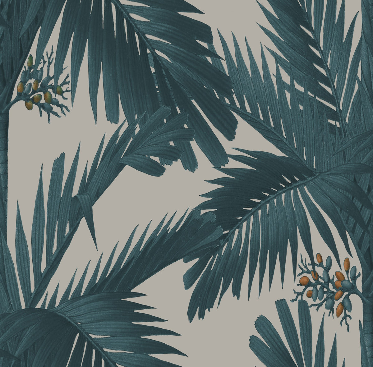 R17571 Palm Spring Teal Oddity Wallpaper by Rebel Walls