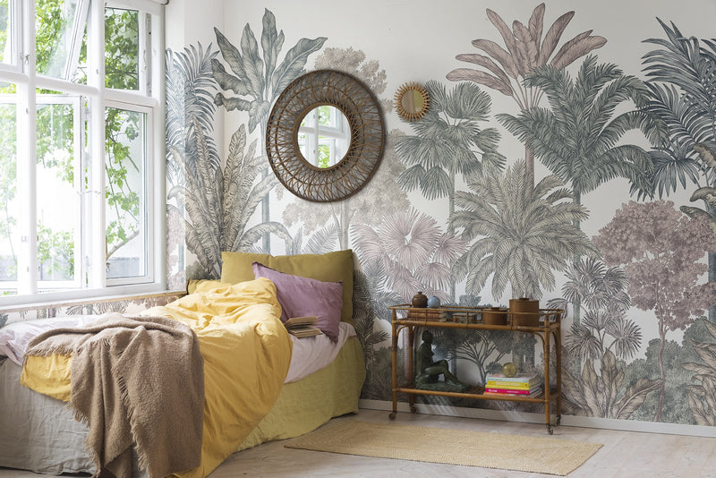 R17593 Tropical Bellewood Bubblegum Wonder World Mural by Rebel Walls