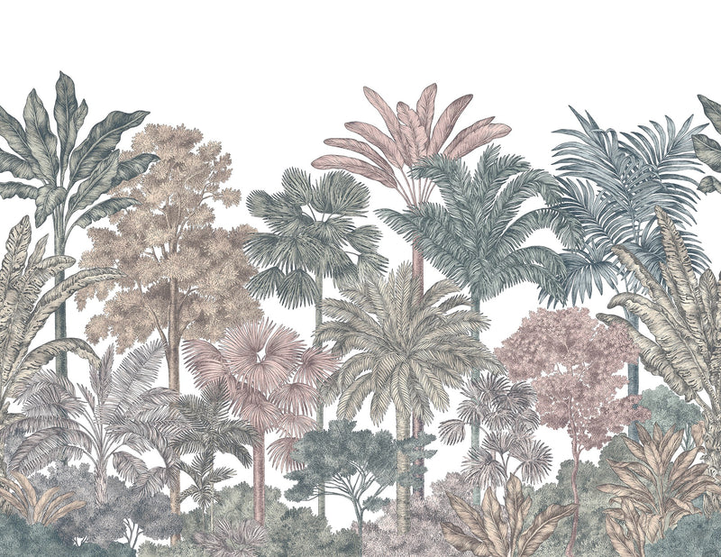R17593 Tropical Bellewood Bubblegum Wonder World Mural by Rebel Walls