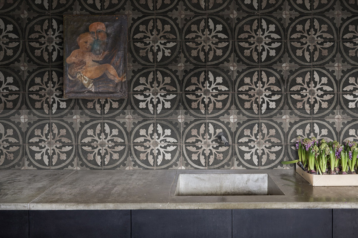 R17784 Ravenna Charcoal Scenery Mural by Rebel Walls