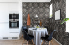 R17784 Ravenna Charcoal Scenery Mural by Rebel Walls