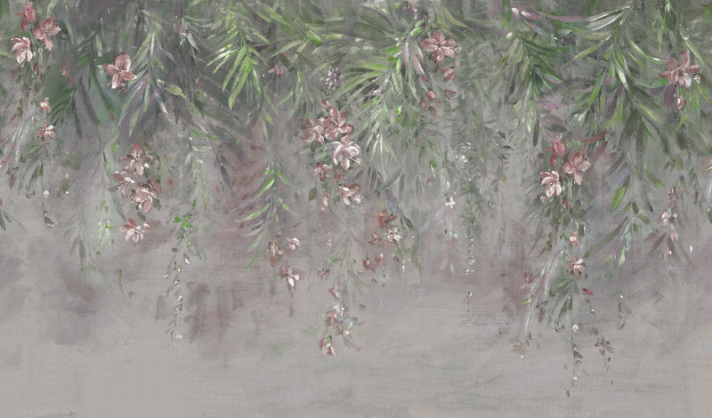 R17843 Honolulu Green Scenery Mural by Rebel Walls