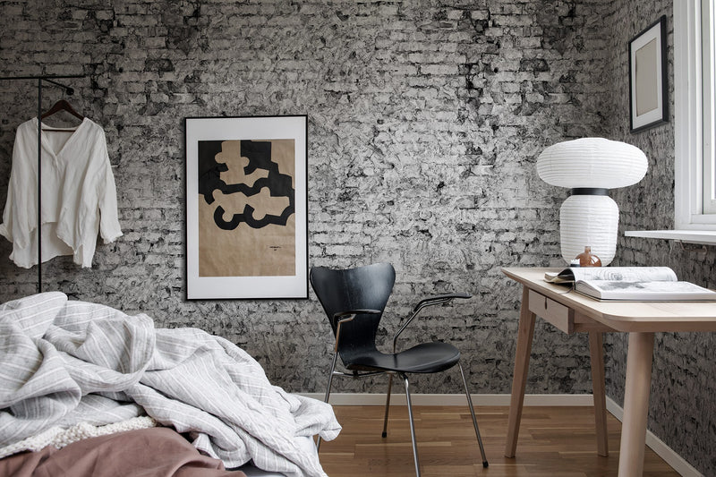 R17873 Barcelona Gray Scenery Mural by Rebel Walls