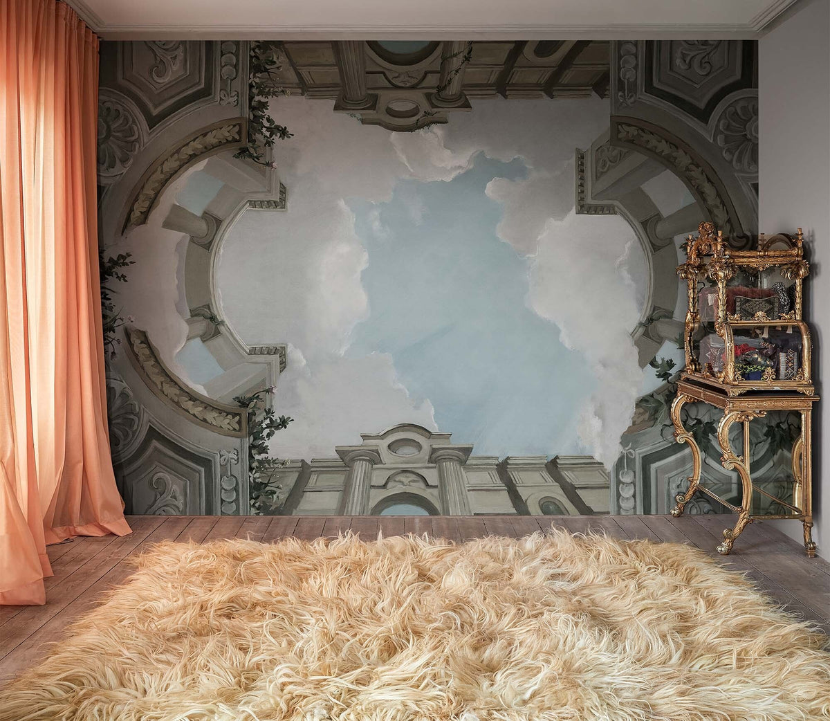 R17891 Lucca Cloud Scenery Mural by Rebel Walls