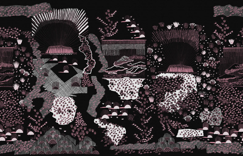 R17933 Ayers Rock Sunrise Zandra Rhodes Mural by Rebel Walls