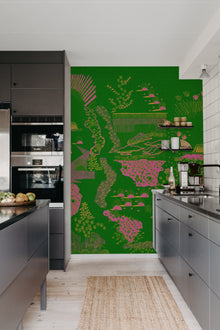 R17934 Ayers Rock Grass Zandra Rhodes Mural by Rebel Walls
