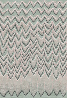 R17943 Fringed Follies Mint Zandra Rhodes Mural by Rebel Walls