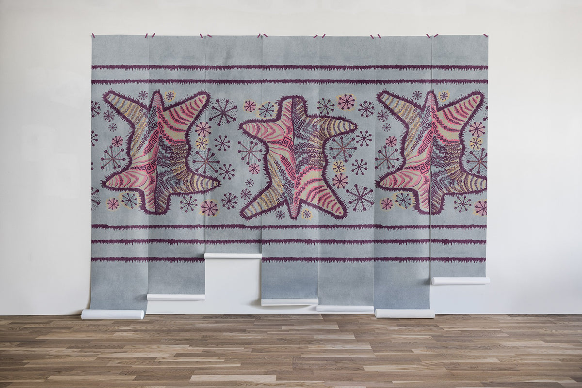 R17954 Zebra Skin Candy Zandra Rhodes Mural by Rebel Walls