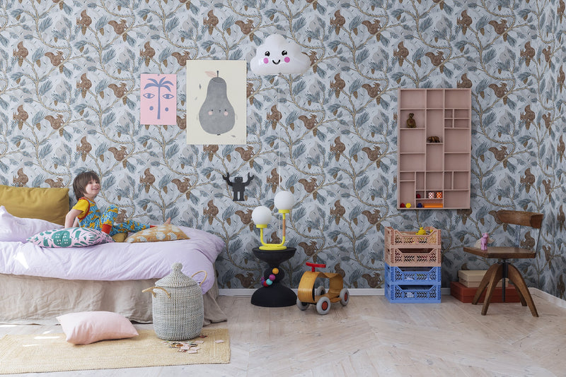R17982 Squirrel Mountain Sky Dreamland Wallpaper by Rebel Walls