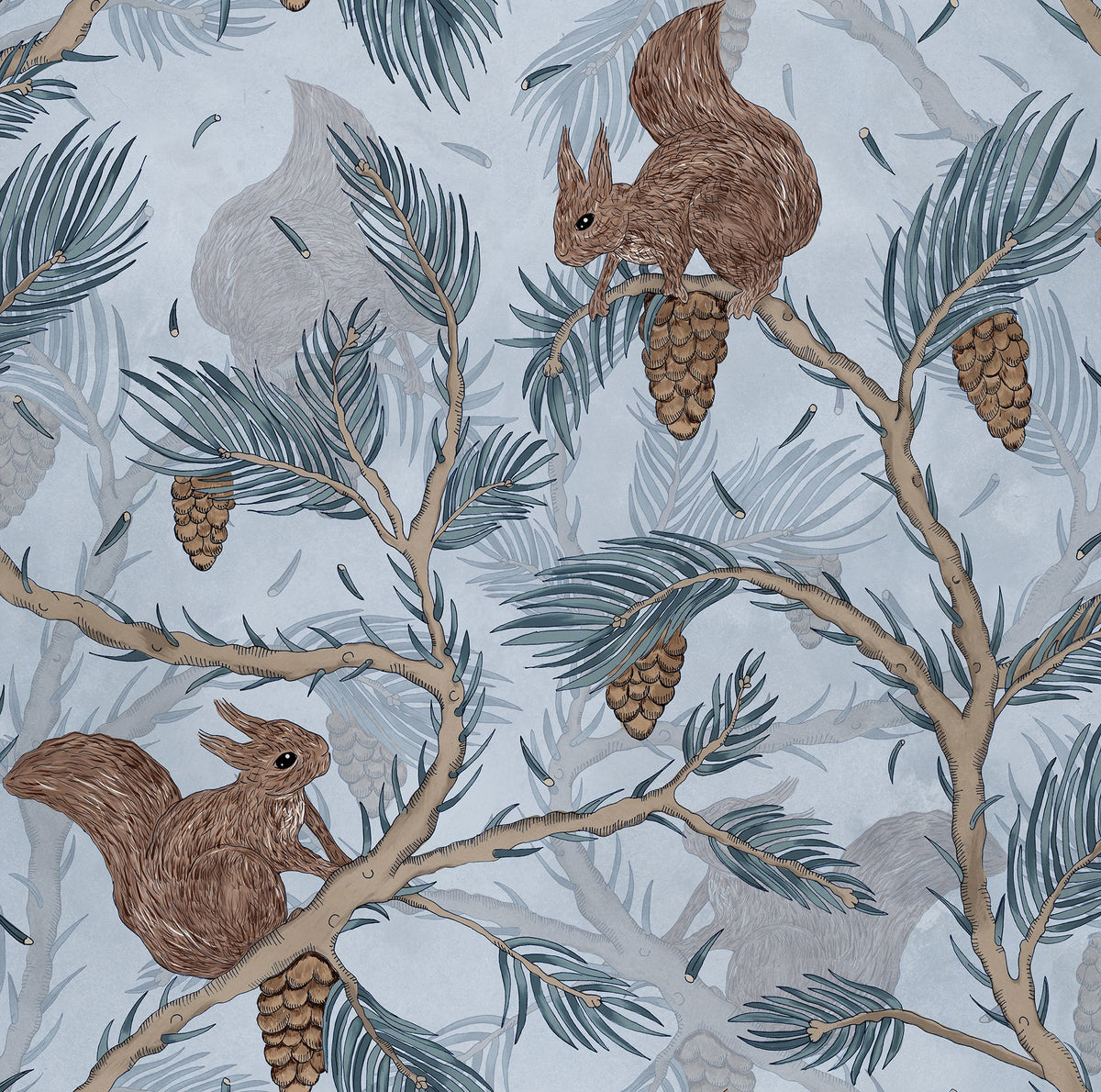 R17982 Squirrel Mountain Sky Dreamland Wallpaper by Rebel Walls