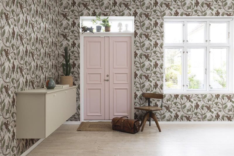 R17983 Squirrel Mountain Sand Dreamland Wallpaper by Rebel Walls