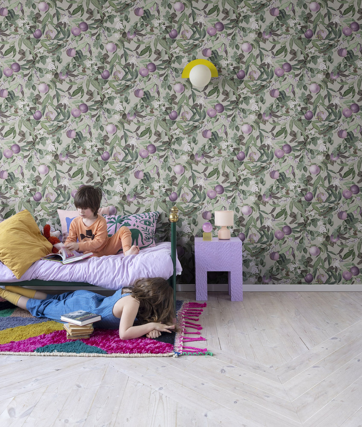R17991 Peach Valley Lilac Dreamland Wallpaper by Rebel Walls