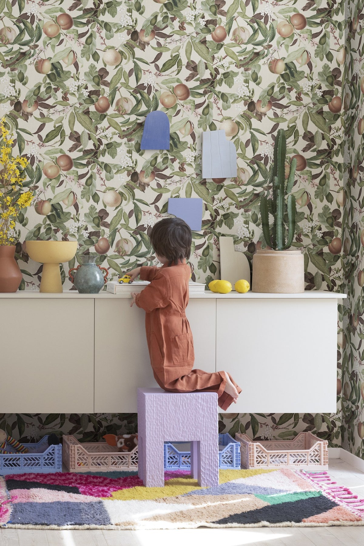R17992 Peach Valley Sand Dreamland Wallpaper by Rebel Walls