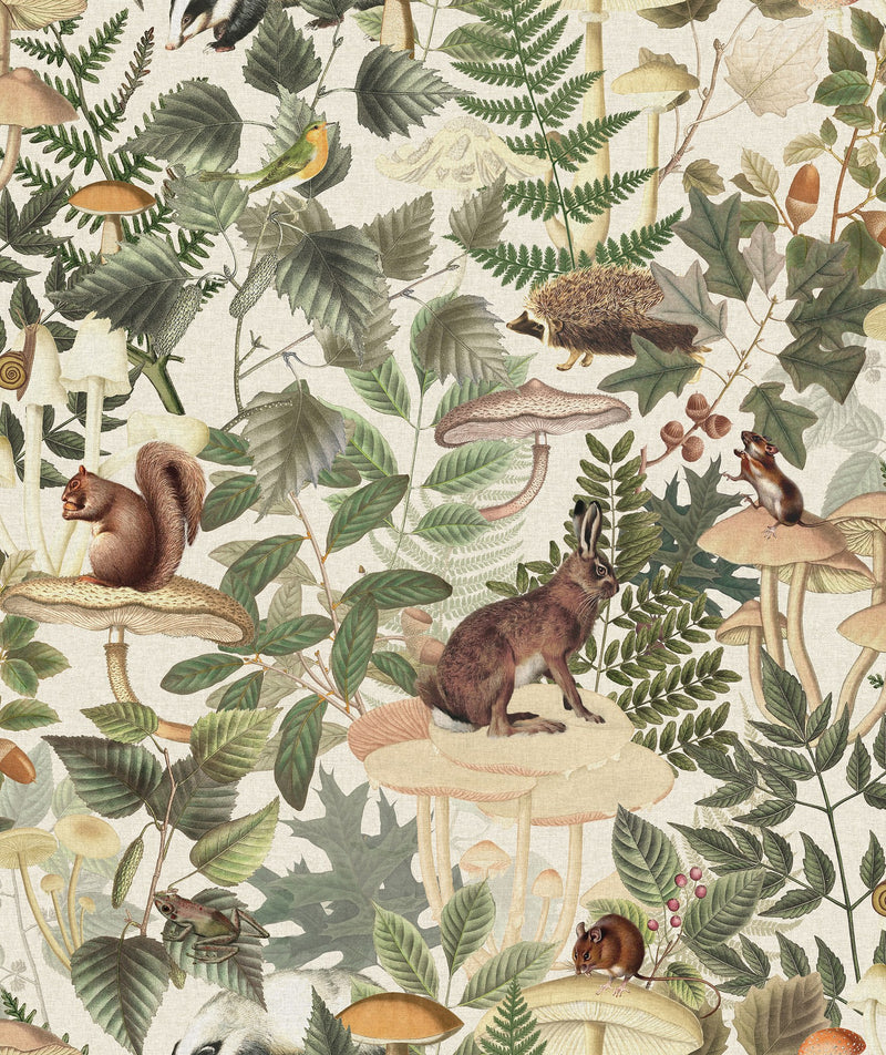 R18001 Wildlife Creek Sand Dreamland Wallpaper by Rebel Walls