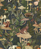 R18002 Wildlife Creek Forest Green Dreamland Wallpaper by Rebel Walls