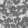 Treehouse Graphite Dreamland Wallpaper by Rebel Walls