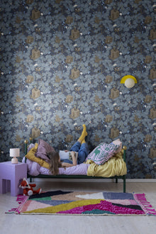 R18012 Treehouse Night Dreamland Wallpaper by Rebel Walls