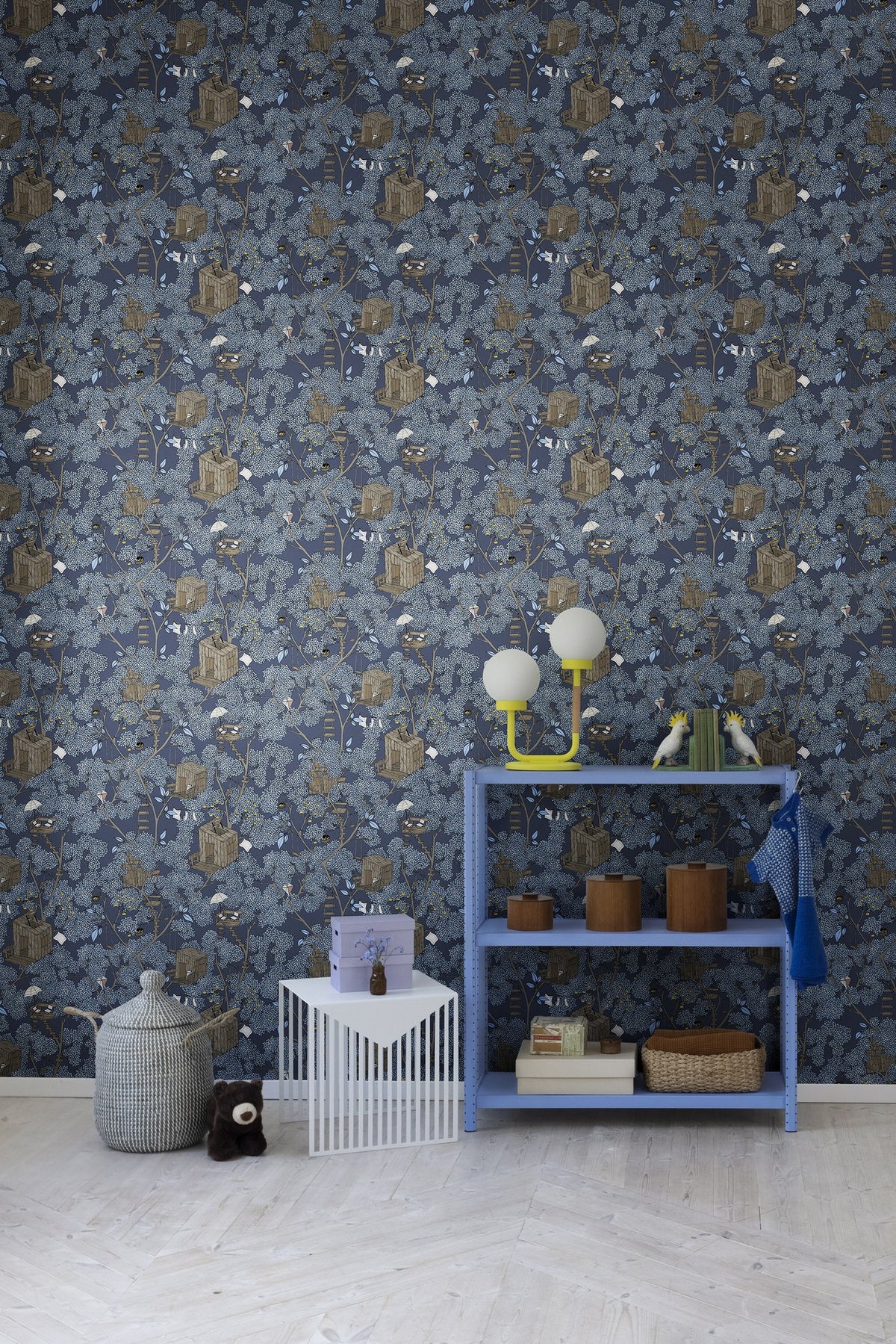 R18012 Treehouse Night Dreamland Wallpaper by Rebel Walls