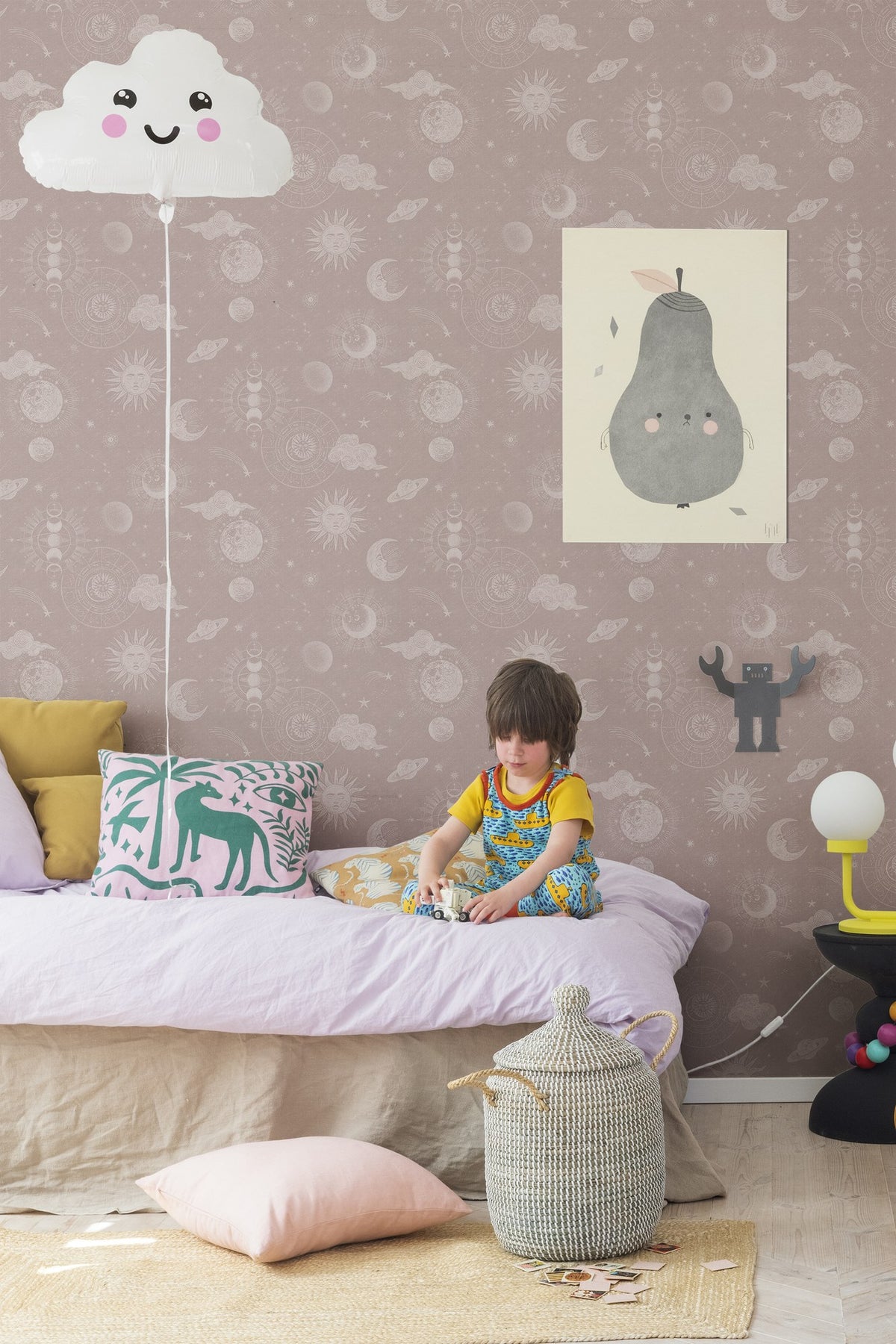 R18024 Planetarium Pink Dreamland Wallpaper by Rebel Walls