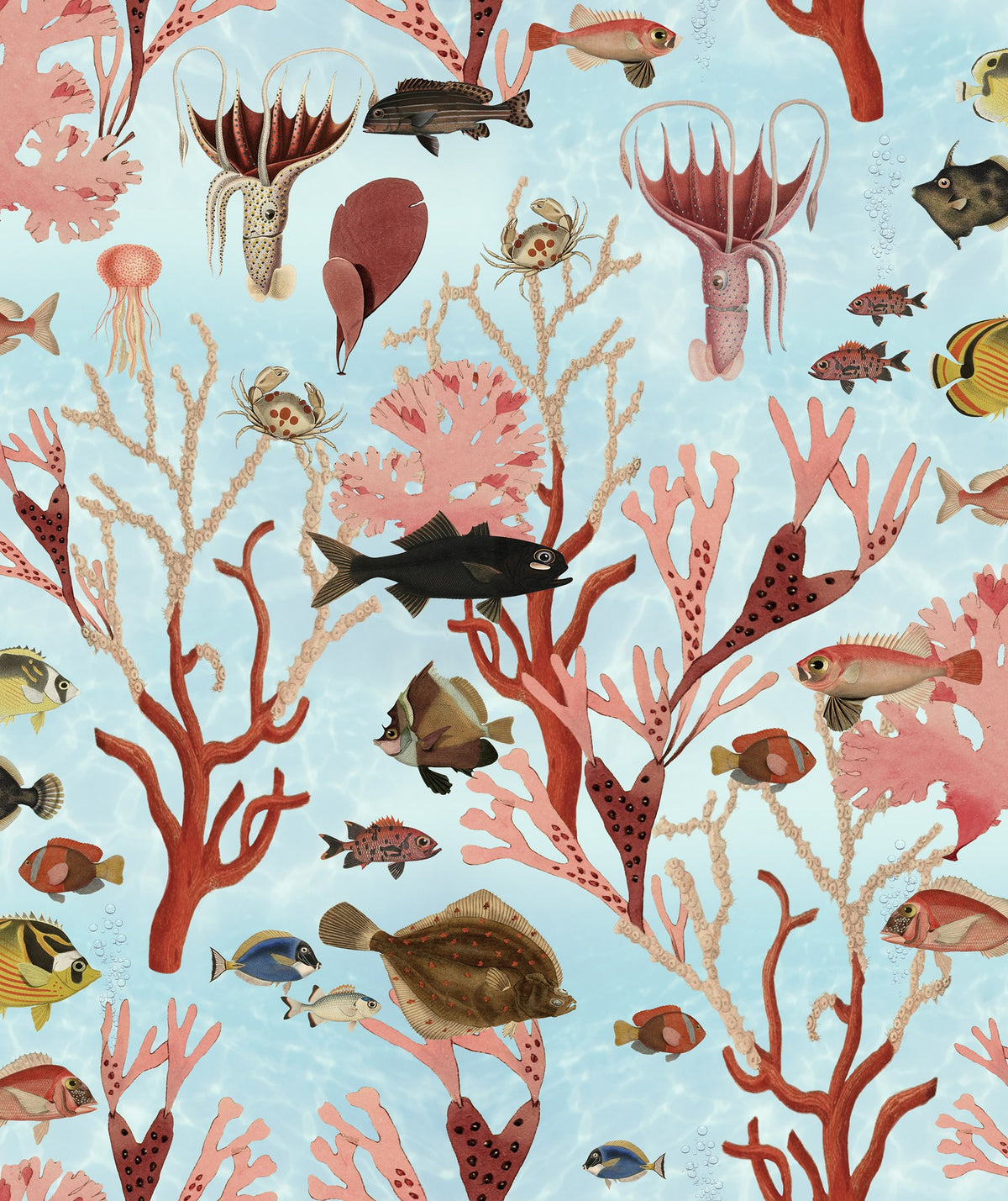 R18031 Aquarium Mint Dreamland Wallpaper by Rebel Walls