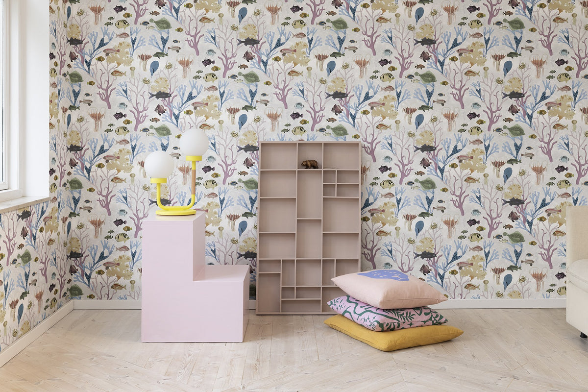 R18032 Aquarium Pastel Dreamland Wallpaper by Rebel Walls