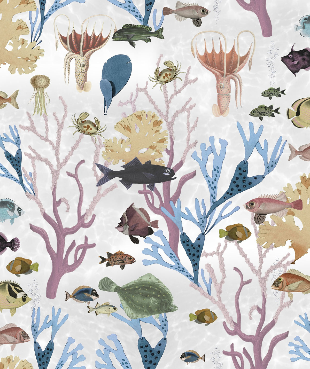 R18032 Aquarium Pastel Dreamland Wallpaper by Rebel Walls