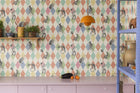 R18041 Circus Corner Rainbow Dreamland Wallpaper by Rebel Walls