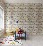 R18041 Circus Corner Rainbow Dreamland Wallpaper by Rebel Walls