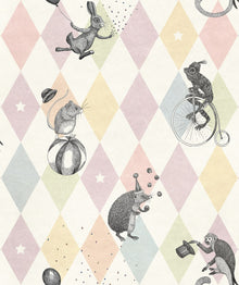R18042 Circus Corner Pastel Dreamland Wallpaper by Rebel Walls