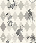 R18043 Circus Corner Graphite Dreamland Wallpaper by Rebel Walls