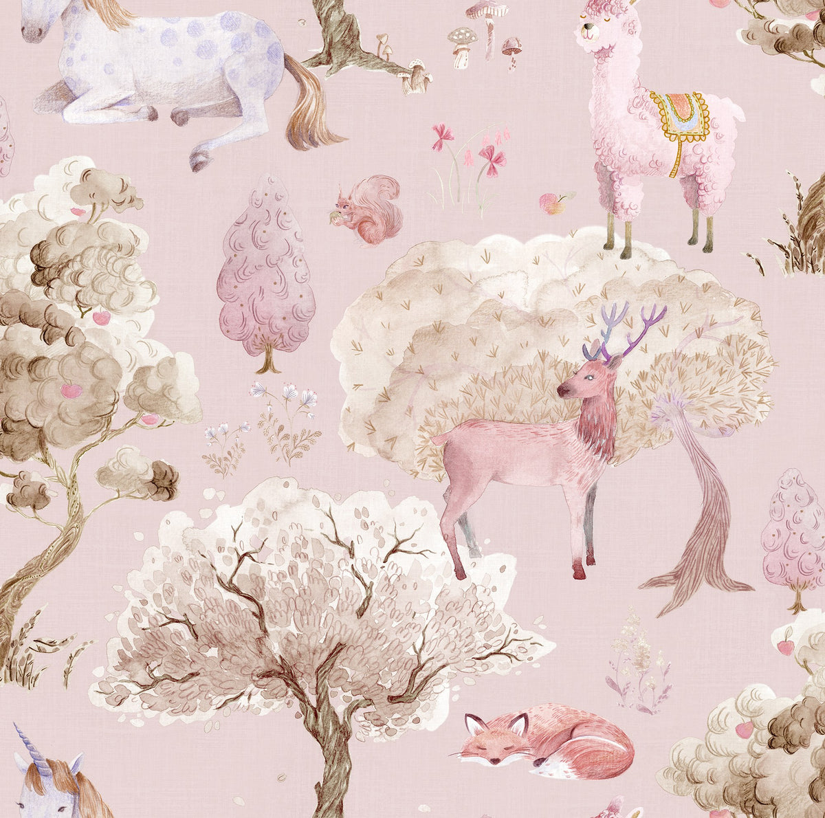 R18052 Dreamland Bubblegum Wallpaper by Rebel Walls