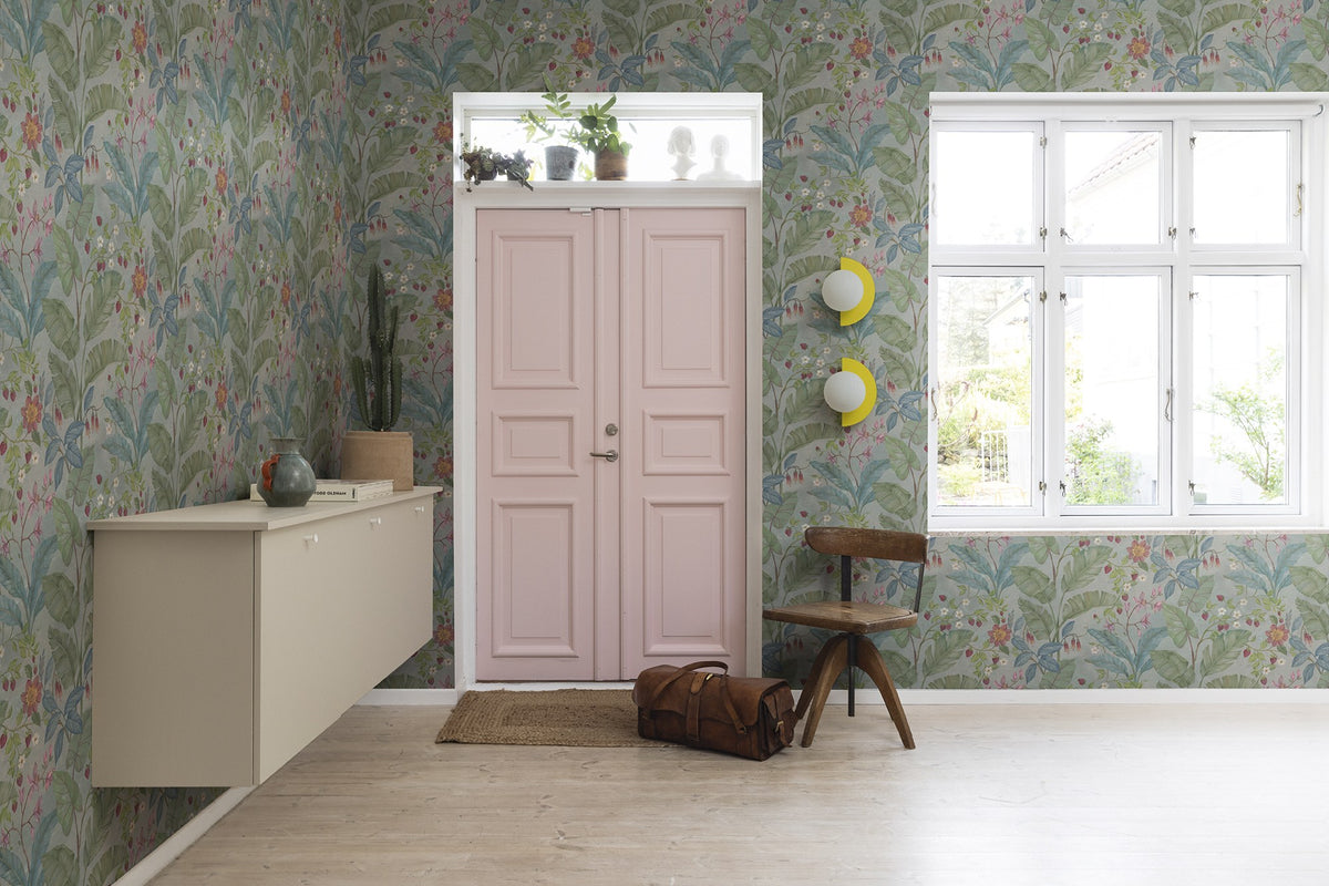R18071 Strawberry Lane Summer Dreamland Wallpaper by Rebel Walls