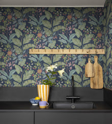 R18072 Strawberry Lane Night Dreamland Wallpaper by Rebel Walls